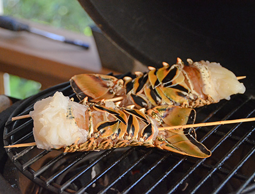 Nibble Me This Steak Lobster Ribeyes with Gorgonzola Butter